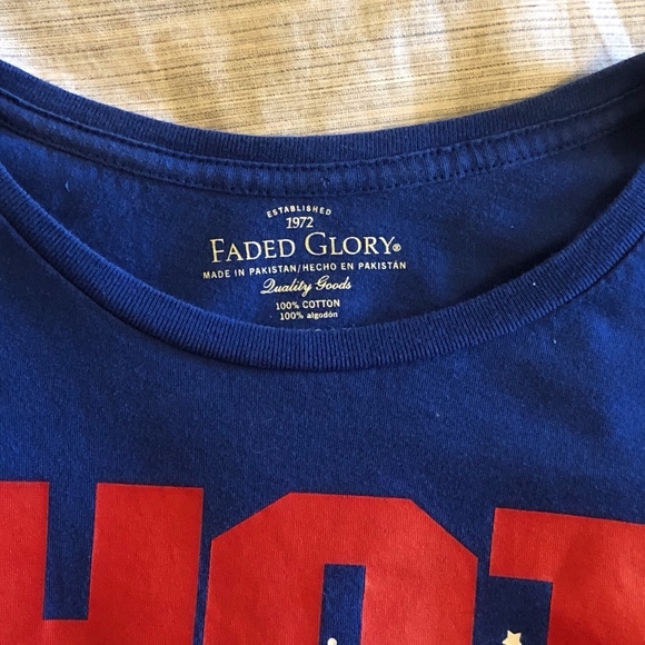 Faded Glory - Hot Firecracker Blue T-shirt (Large) - Picture 4 of 5